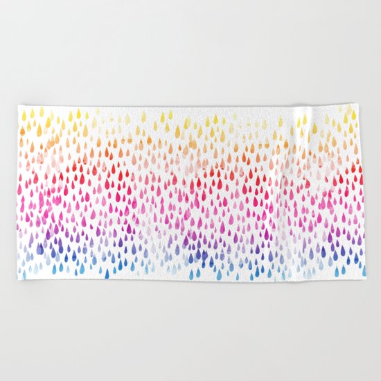 Spring showers Beach Towel