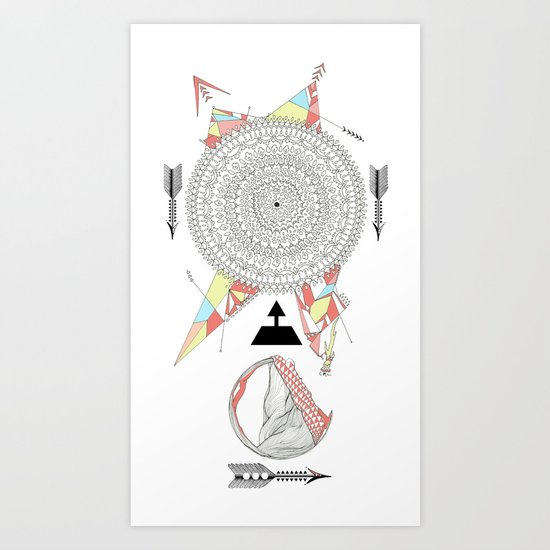 arrow & old lace Art Print