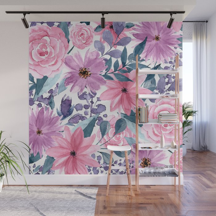 FLOWERS XII Wall Mural