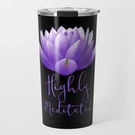 Lotus Flower Highly Meditated Relax Travel Mug