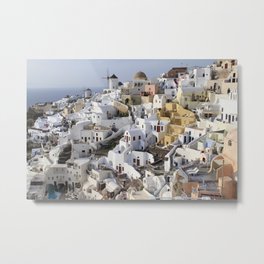 Windmills of Oia Metal Print | Europeanlandscape, Aegeansea, Greece, Travel, Colorful, Beauty, Windmills, Santoriniwindmills, Photo, Santorini 