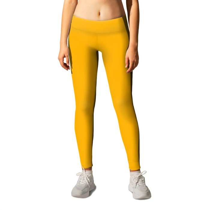 UCLA Gold - solid color Leggings by Make it Colorful