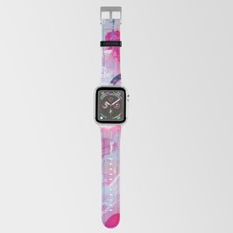 Pink Dream 3 Mixed Media  Apple Watch Band