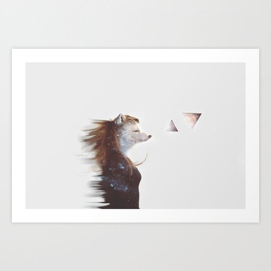 Arctic Fox Art Print