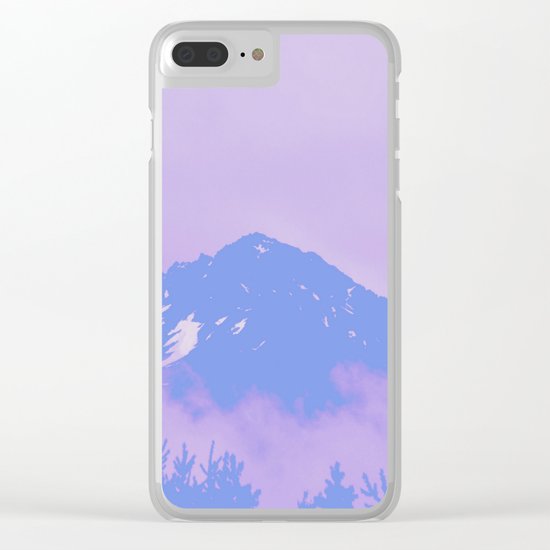Alaska Mountain Abstract - PWP Clear iPhone Case
