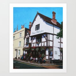 Duke of Wellington Tudor pub Southampton Art Print