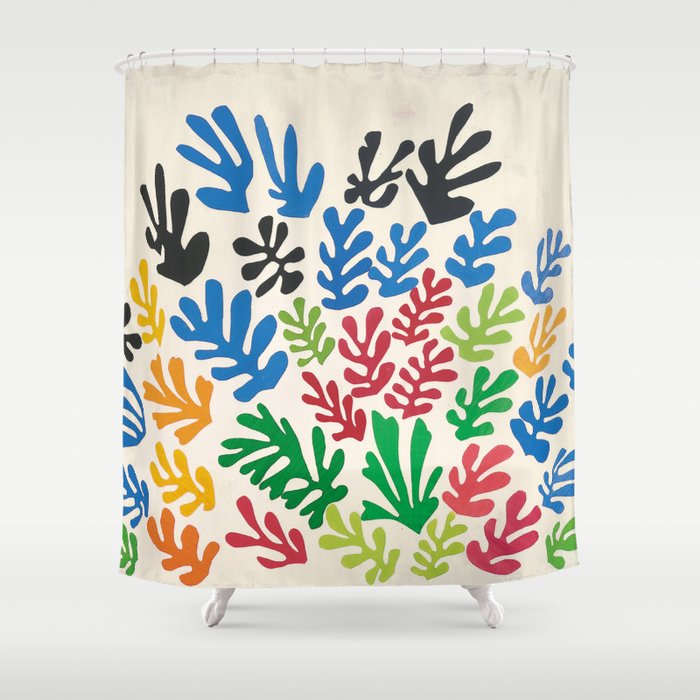 Leaf Cutouts by Henri Matisse (1953) Shower Curtain