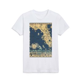 old florida map Kids T Shirt