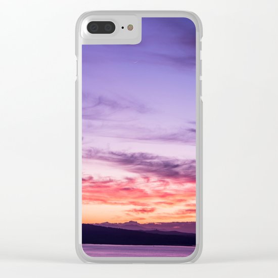 Auckland Sunset Clear iPhone Case