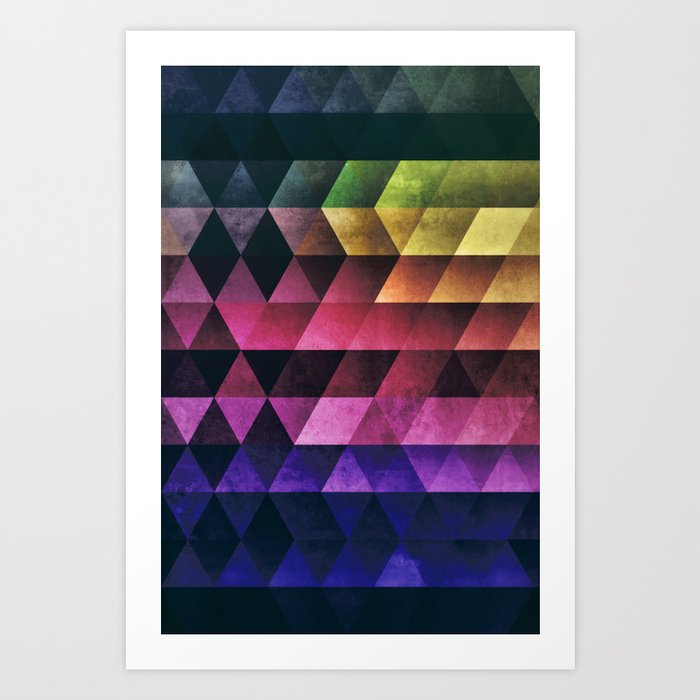 893 // spectrum grid Art Print