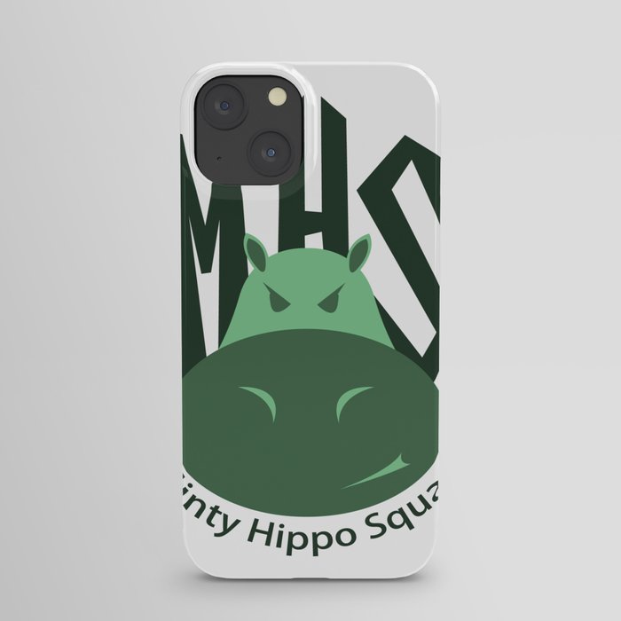 Minty Hippo Squad iPhone Case