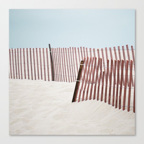 Beach Fence Canvas Print