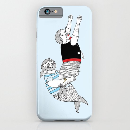 On how some species of mermen resolve trivial quarrels iPhone & iPod Case