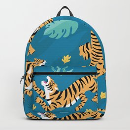 Designer Inspo Tiger Burning Bright Jungle Love Backpack