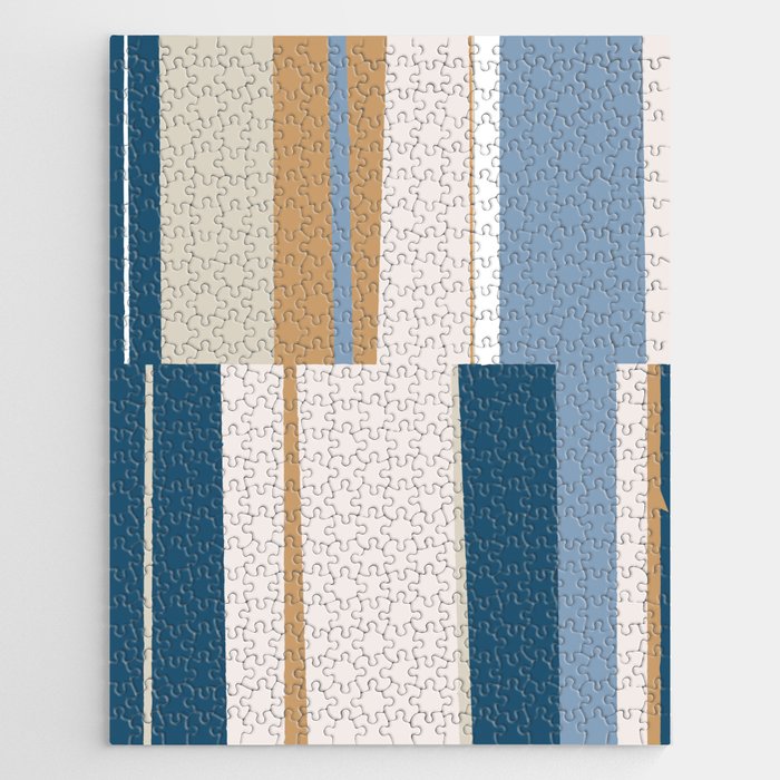 Mosaic Blue 9 | Geometric Abstract Jigsaw Puzzle