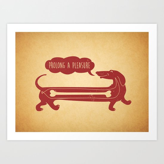 dog's delight Art Print