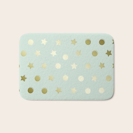 Gold Confetti Bath Mat