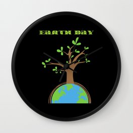 Earth Day April 22 Wall Clock
