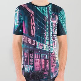 A Neon Wonderland called Tokyo All Over Graphic Tee