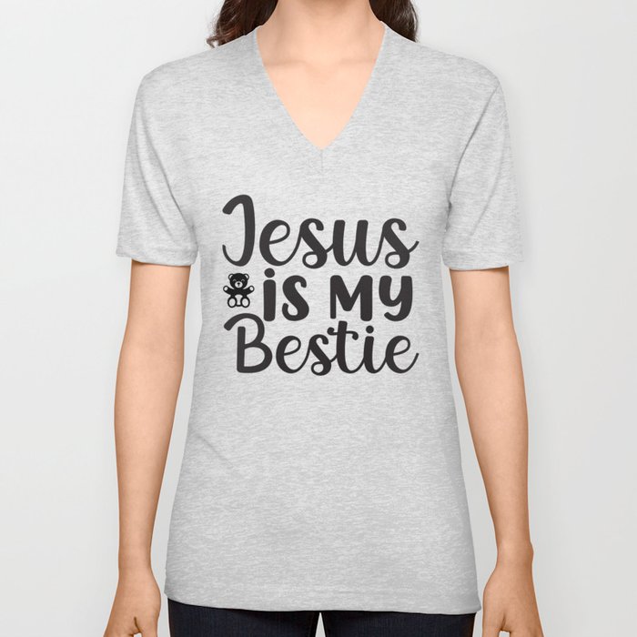 Jesus Is My Beast V Neck T Shirt