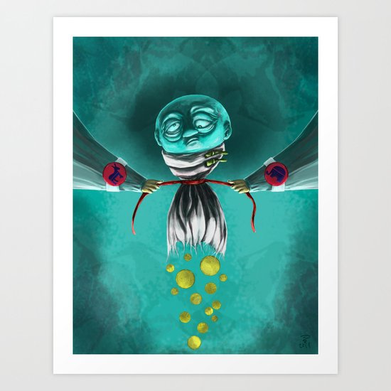 Mental Health Cuts Art Print