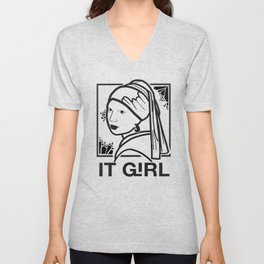 It Girl Monotone V Neck T Shirt