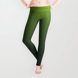 Ombre | Color Gradients | Gradient | Two Tone | Lime Green | Charcoal Grey | Leggings