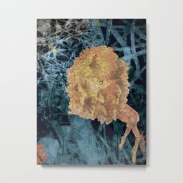 Something on Her mind.. Metal Print | Digital, Mixed Media, Abstract, Graphic Design 