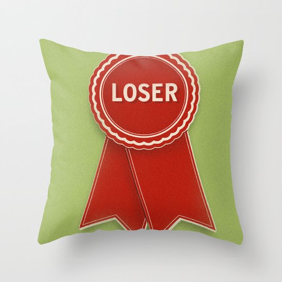 Second Place Ribbon Throw Pillow