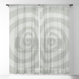 boho hypnosis - sage Sheer Curtain