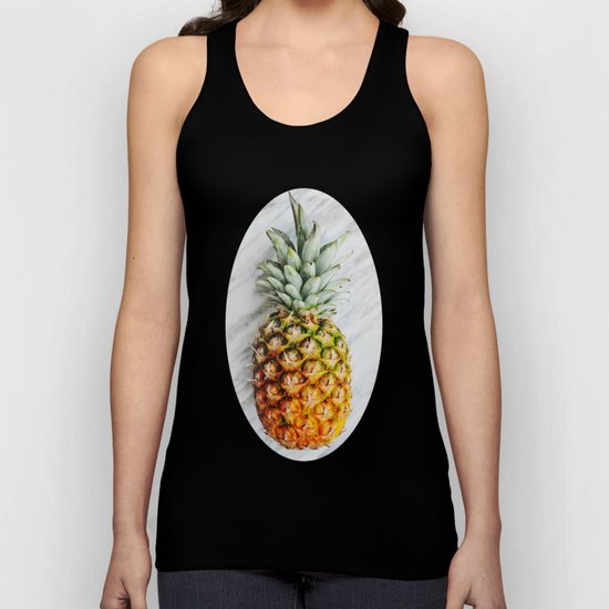 Ananas and Marble Unisex Tank Top