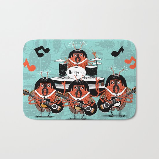 The Beetles Bath Mat