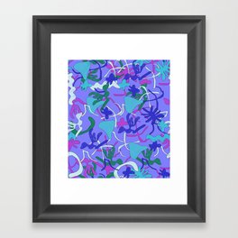 Hand drawing colorful Framed Art Print