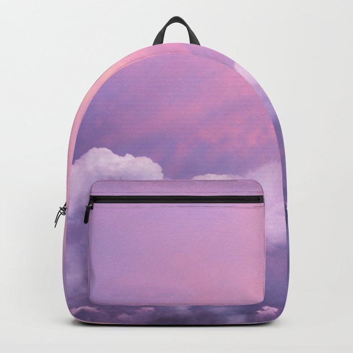 Sunset and Clouds, Blush Pink, Unicorn, Sky Backpack by Wildhood