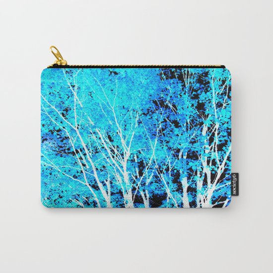 Turquoise Trees Carry-All Pouch