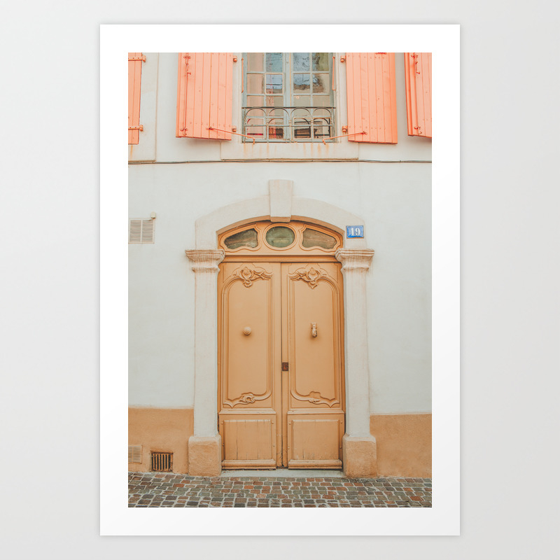 analogie ziekte campagne Front Door in Saint-Tropez, France | Travel Photography Art Print by Dagmar  Pels | Society6