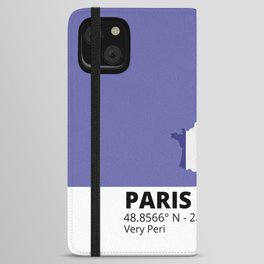 Paris Very Peri iPhone Wallet Case