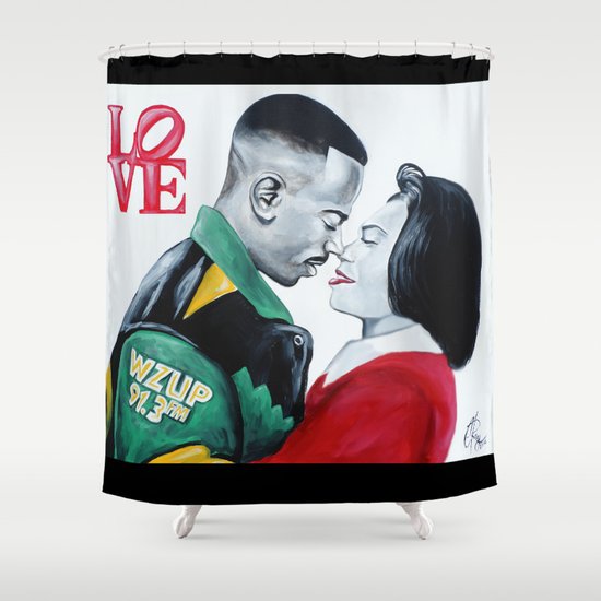 Black Love Martin Gina Shower Curtain By Cray Society6