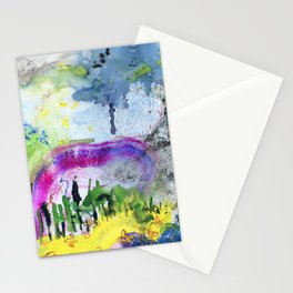 abstract landscape N.o 2 Stationery Card