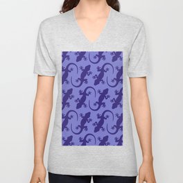 Very Peri salamander newts pattern V Neck T Shirt