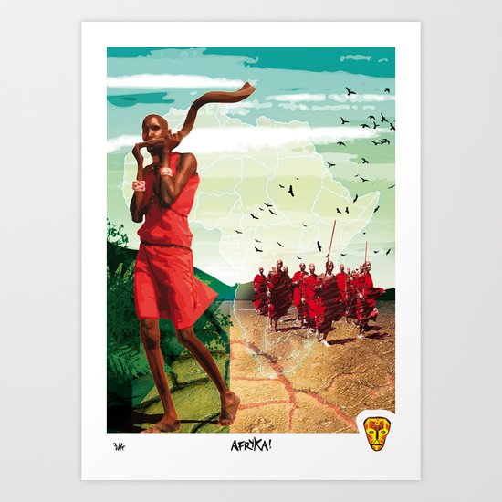 Poster Afryka! Art Print