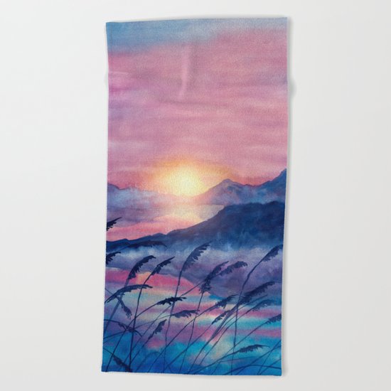 Wish You Were Here 01 Beach Towel