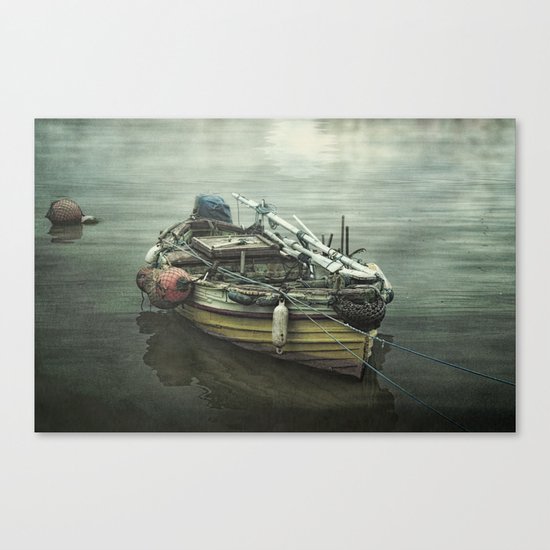 Moored for the night Canvas Print