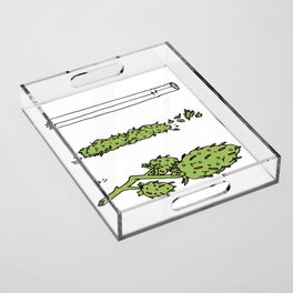 3 Stages of Weed Acrylic Tray