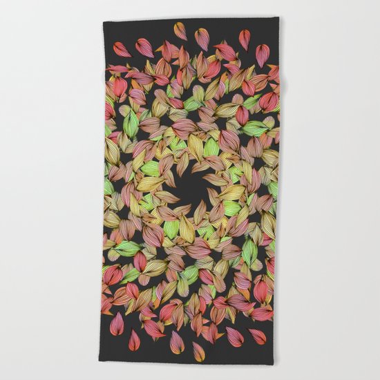Autumn Mandala Beach Towel