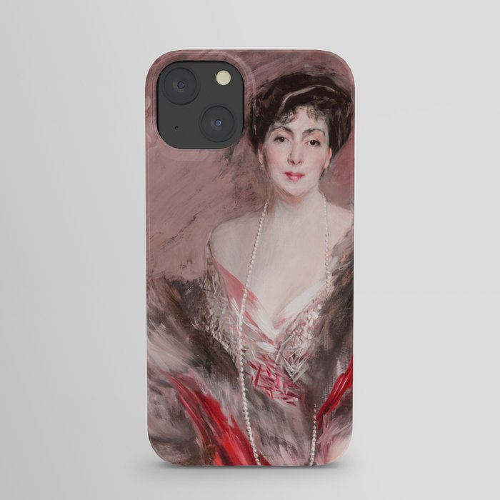 Senora Matias de Errazuriz Ortuzar, nee Josefina Virginia de Alvear Fernandez Coronel by Giovanni Boldini iPhone Case