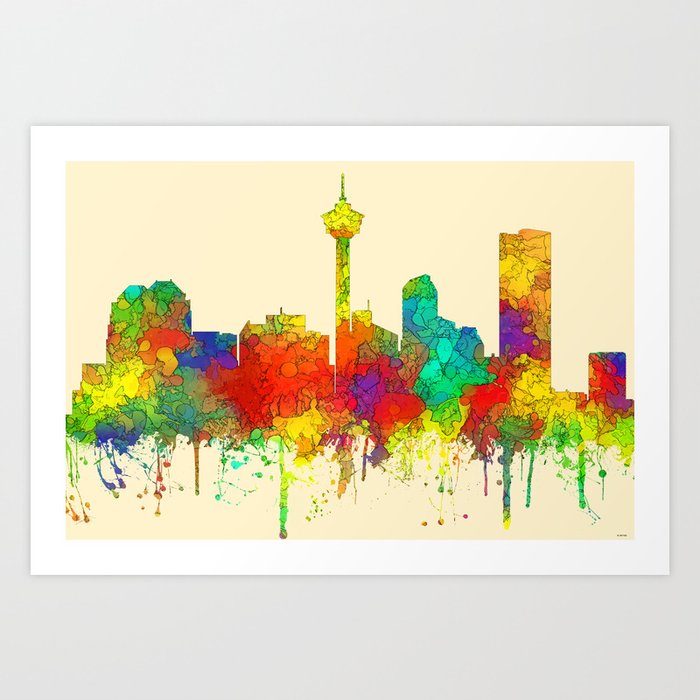 Calgary, Alberta Skyline - SG Art Print