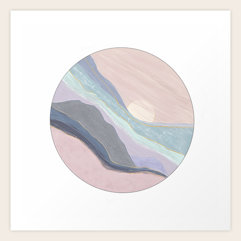 Pink Sunrise Art Print By Arkisanlondon Society6