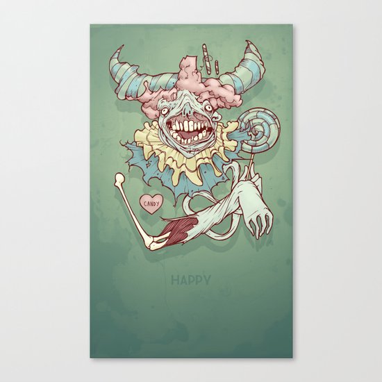 Happy Clown Canvas Print