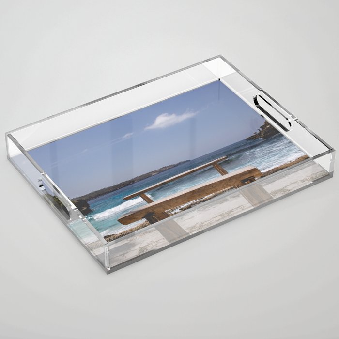 Bench with a view Acrylic Tray